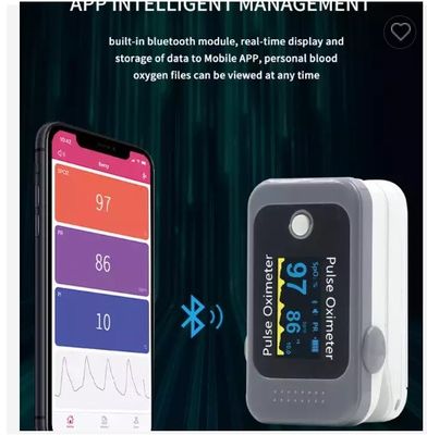 Dorosły pediatryczny pulsoksymetr dla noworodków akumulatorowy ręczny pulsoksymetr Bluetooth na palec