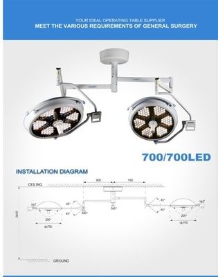 Bezcieniowa lampa operacyjna LED z lampą do aparatu Sala operacyjna Lampy medyczne
