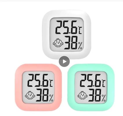 Mini kryty LCD cyfrowy termometr pokojowy higrometr czujnik miernik wilgotności