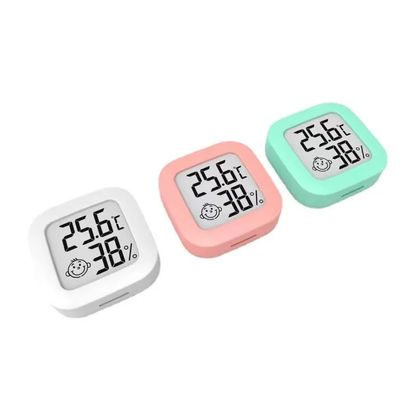 Mini kryty LCD cyfrowy termometr pokojowy higrometr czujnik miernik wilgotności