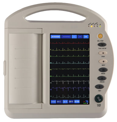 12-kanałowy 7-calowy ekran dotykowy Maszyna EKG Elektrokardiograf Standard 12 odprowadzeń